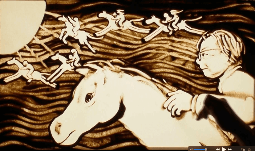 荒総合法律事務所様の40周年記念感謝祭にてサンドアートパフォーマンス